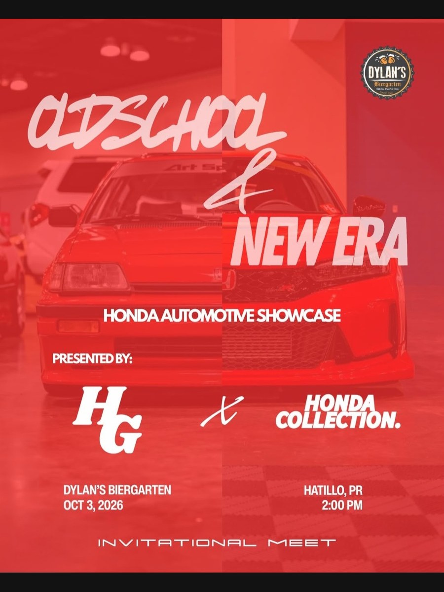 Old School & New Era Honda Automotive Showcase: sábado 3 de octubre en Hatillo
