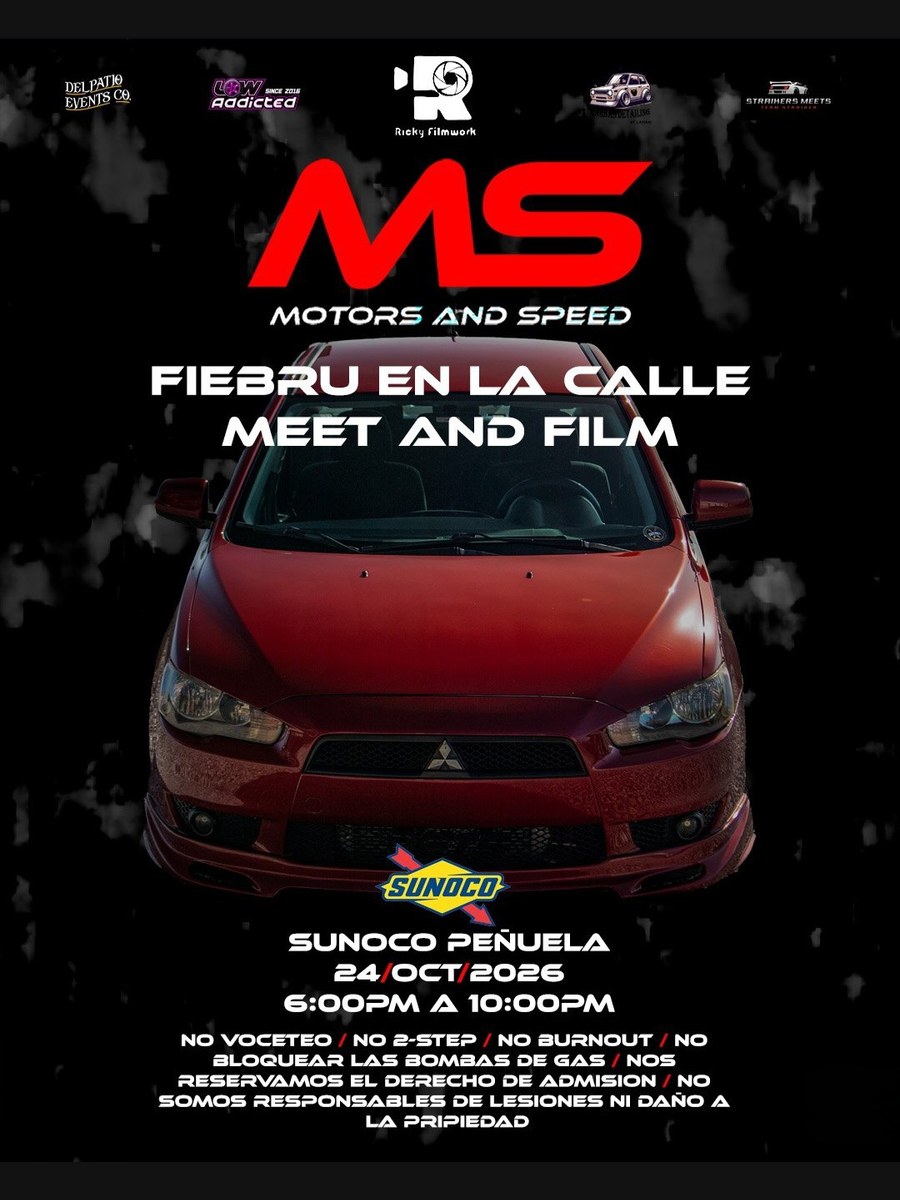 Fiebrú en la Calle Meet and Film: sábado 24 de octubre en Sunoco Peñuelas
