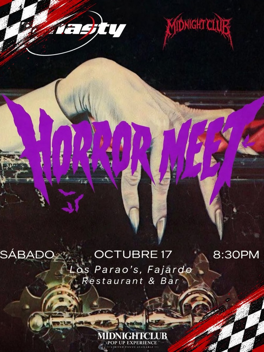 Horror Meet: viernes 17 de octubre en Los Parao's, Fajardo