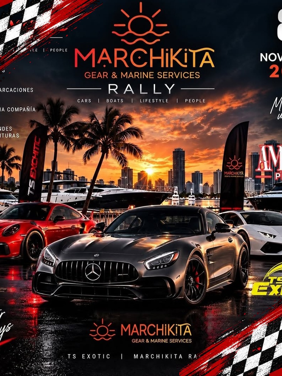 Marchikita Gear & Marine Services Rally: domingo 8 de noviembre en La Marina, San Juan