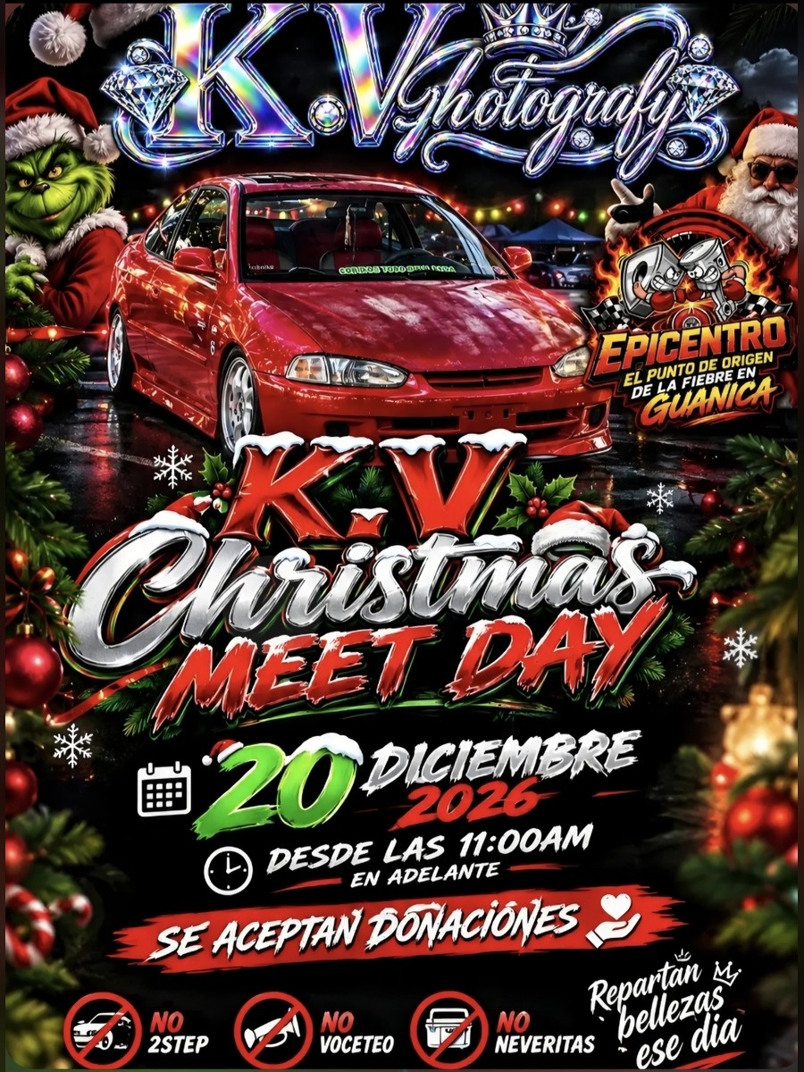 KV Christmas Meet Day: domingo 20 de diciembre en Epicentro, Guánica