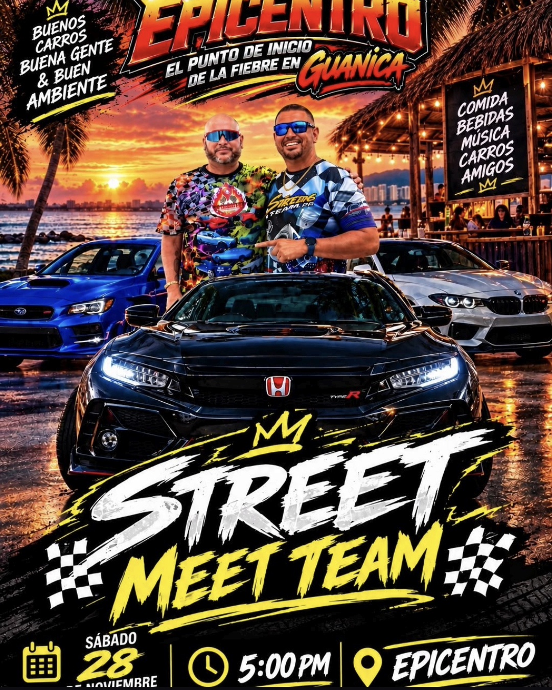 Street Meet Team: sábado 28 de noviembre en Epicentro, Guánica